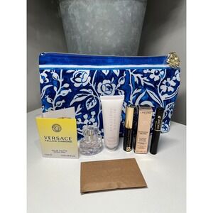 Le Labo The Matcha 26 perfume Sample makeup Estee Lauder bag lancome Versace